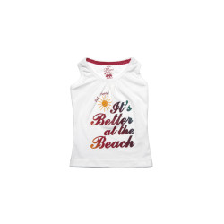 Palm Tree Girls Milan White Top Palm Tree Girls Milan White Top