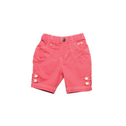 Girls Woven Pink Pedal Pusher Girls Woven Pink Pedal Pusher