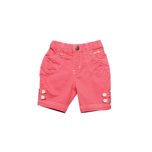 Girls Woven Pink Pedal Pusher
