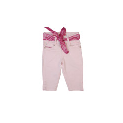 Girls Fixed Weast Pink Capris