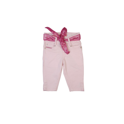Girls Fixed Weast Pink Capris