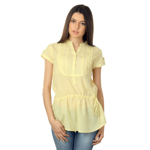 Women Yellow Maria Top