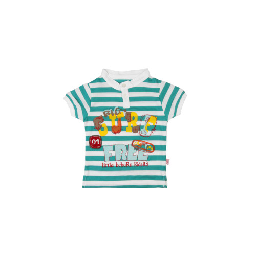 Boys Stripes Green T-shirt
