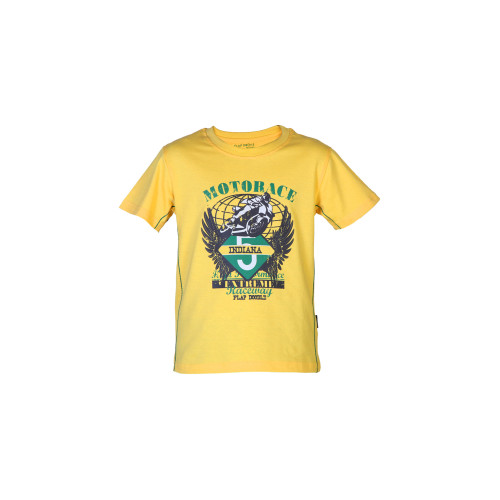 Boys Printed Yellow T-shirt