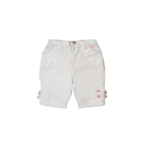 Girls White Pedal Pusher