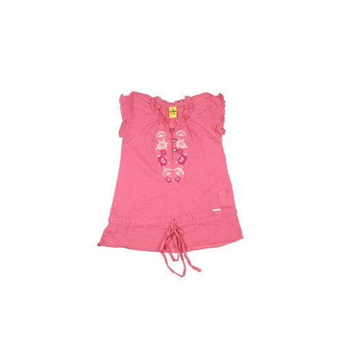 Girls Woven Peach Top