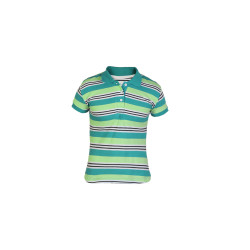 Girls Polo Striped Blue T-shirt Girls Polo Striped Blue T-shirt