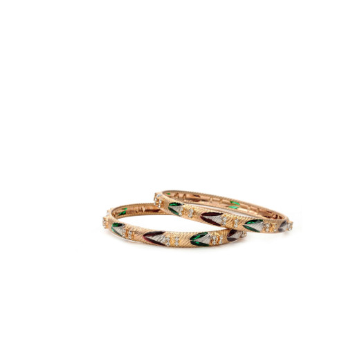 Diadem Set of 2 Golden Bangles