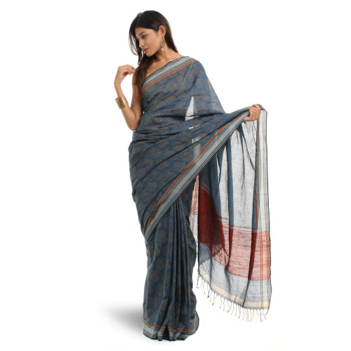 Maroon Sari