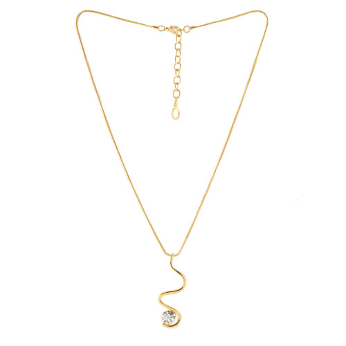Women Gold Pendant with Chain