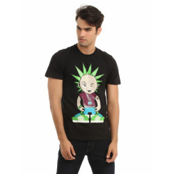 Men Black Printed T-shirt Men Black Printed T-shirt