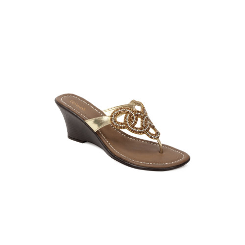 Women Gold Toned Wedges