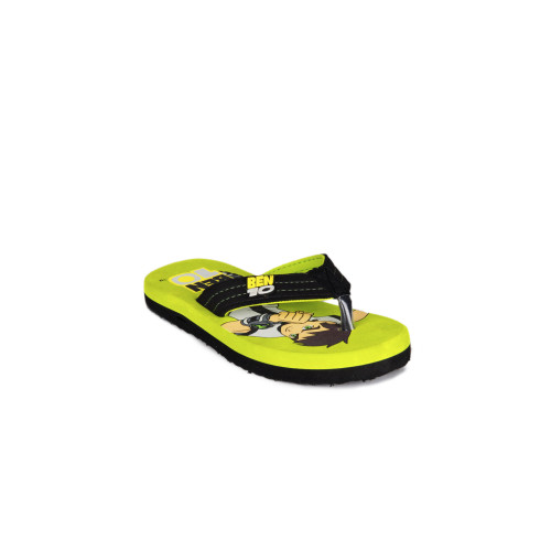 10 Boys Green Flip Flops
