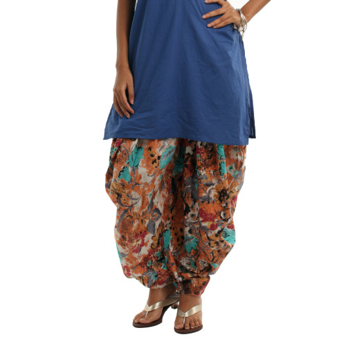 Women Orange & Pink Jodhpuri Salwar