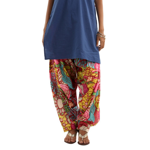Women Maroon & Mustard Patiala