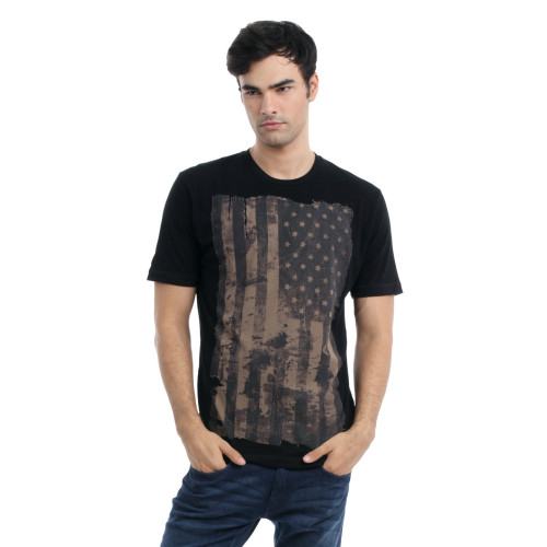 French Connection Men Black T-shirt