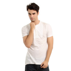 French Connection Men White T-shirt