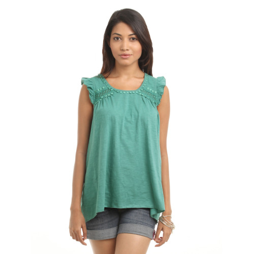 Women Green Top