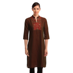 Women Brown Kurta