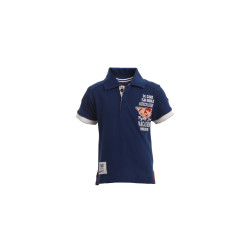 Boys Navy Blue Printed T-Shirt