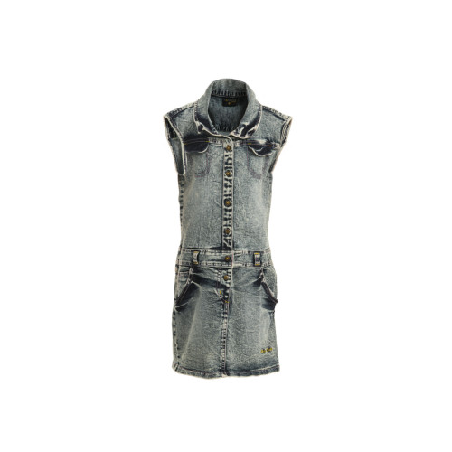 Girls Blue Washed Dress