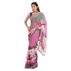 FNF Multi Coloured Printed Sari FNF Multi Coloured Printed Sari