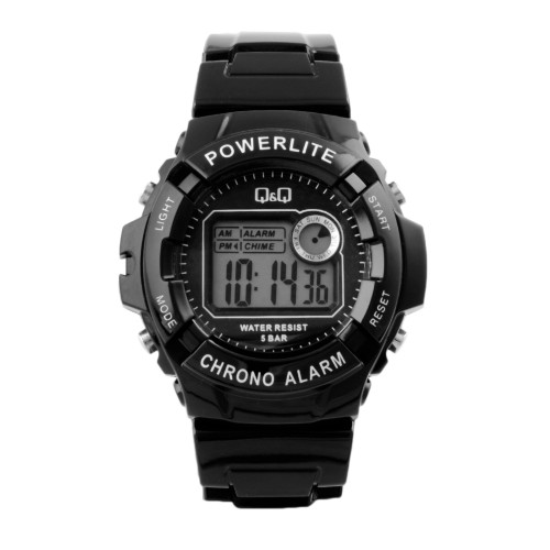 Q&Q Men Black Digital Watch M051J007Y