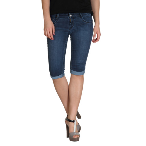 Jeans Women Blue Capris